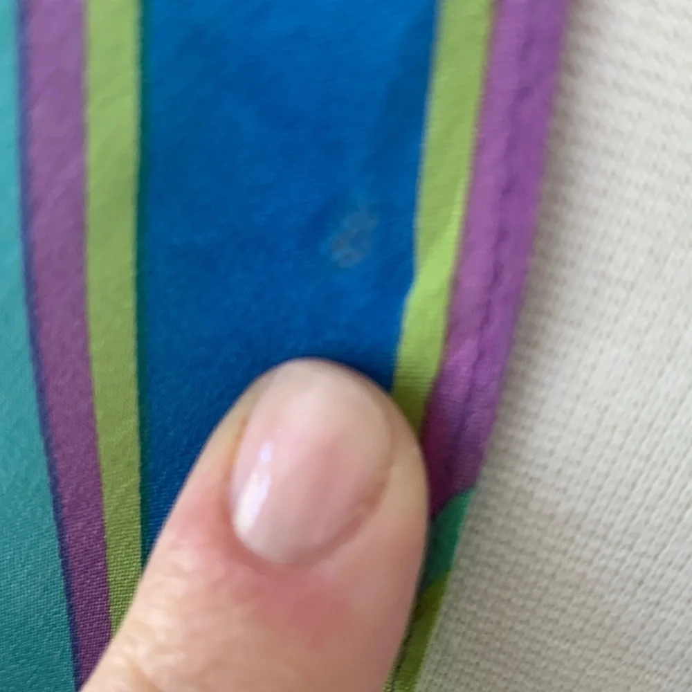 Liz Claiborne colorful striped silk scarf